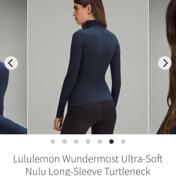 lululemon nulu soft turtleneck navy size 4 - Picture 1 of 3
